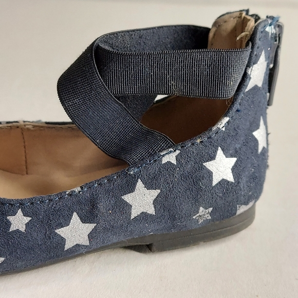 Cat & Jack Girl's Navy Silver Stars Shoes - Picture 8 of 12